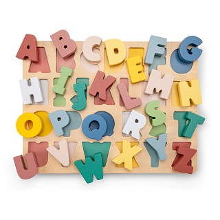Wooden alphabet puzzle - letters A till Z